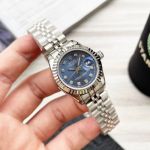 ROLEX Log Sereis 316L Steel Blue White 28mm Lady Watch